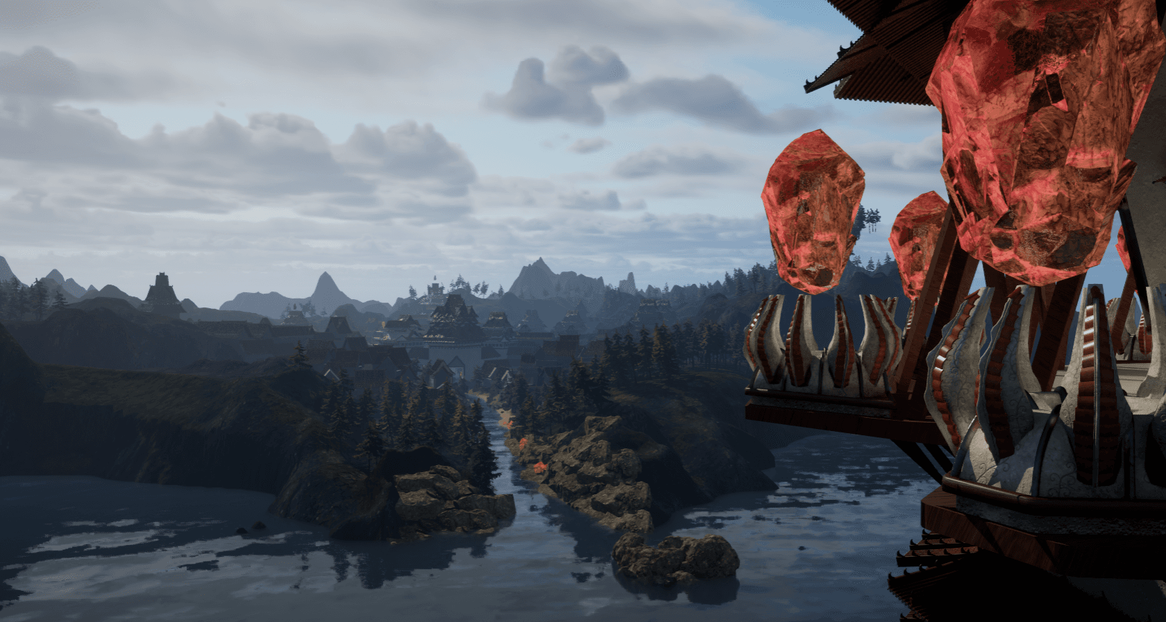 Levitating garnet with textures