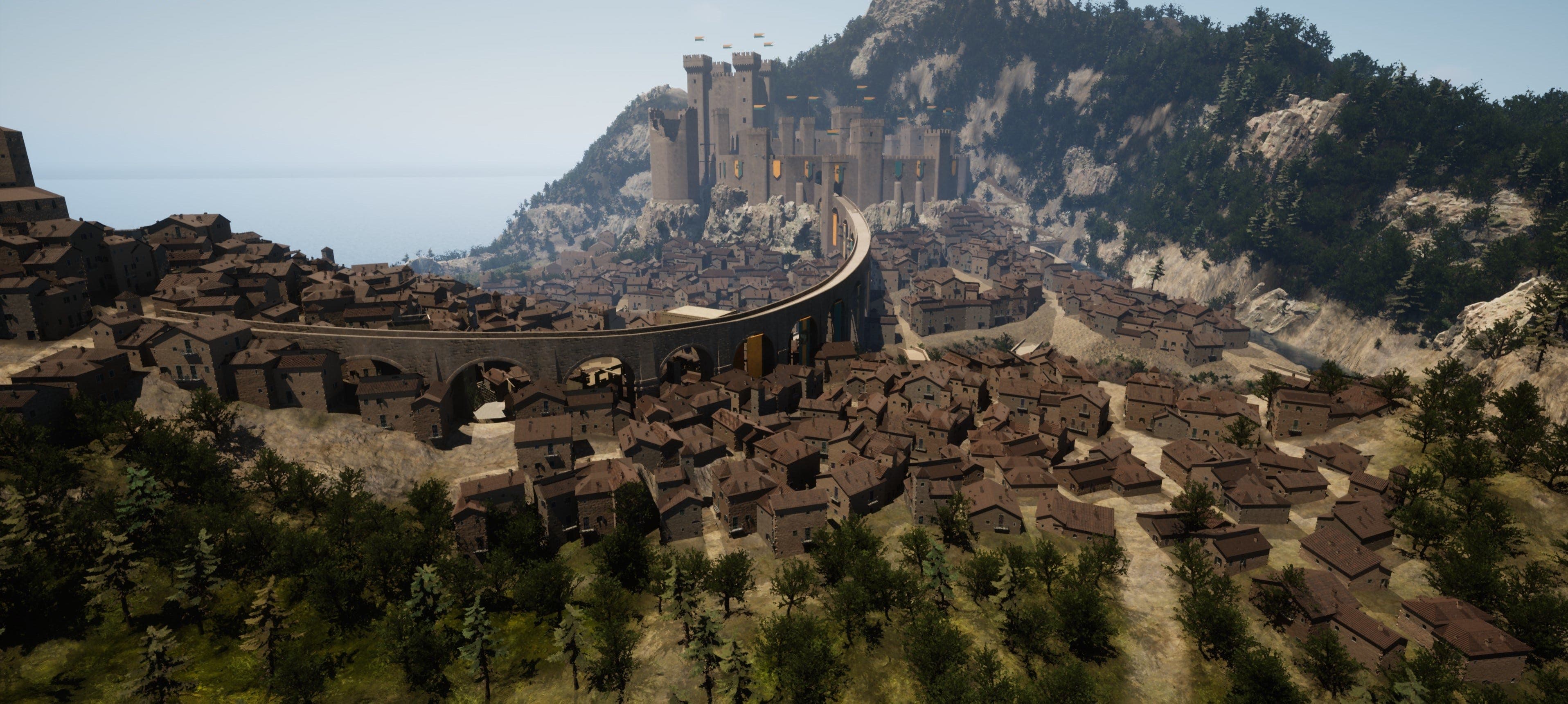 Mockup of the Earth City with textures