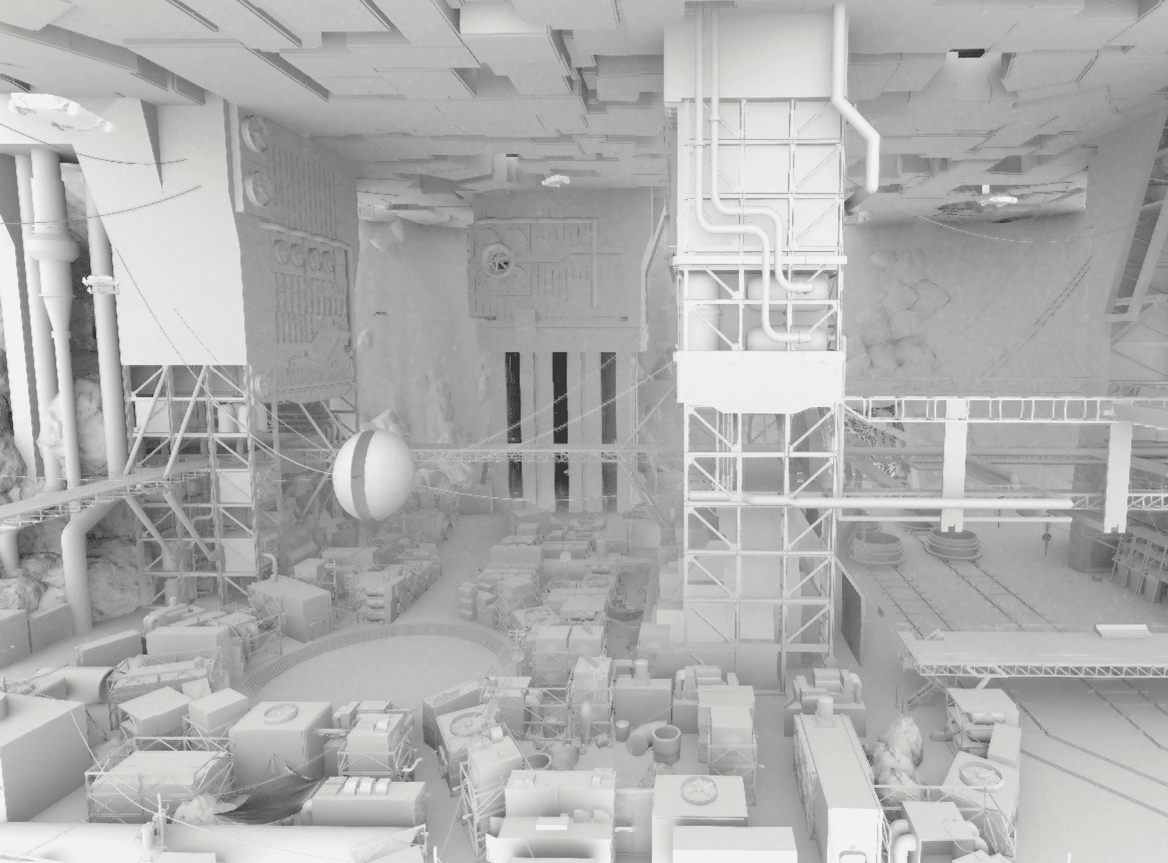 Metal City Lower Layer without Textures